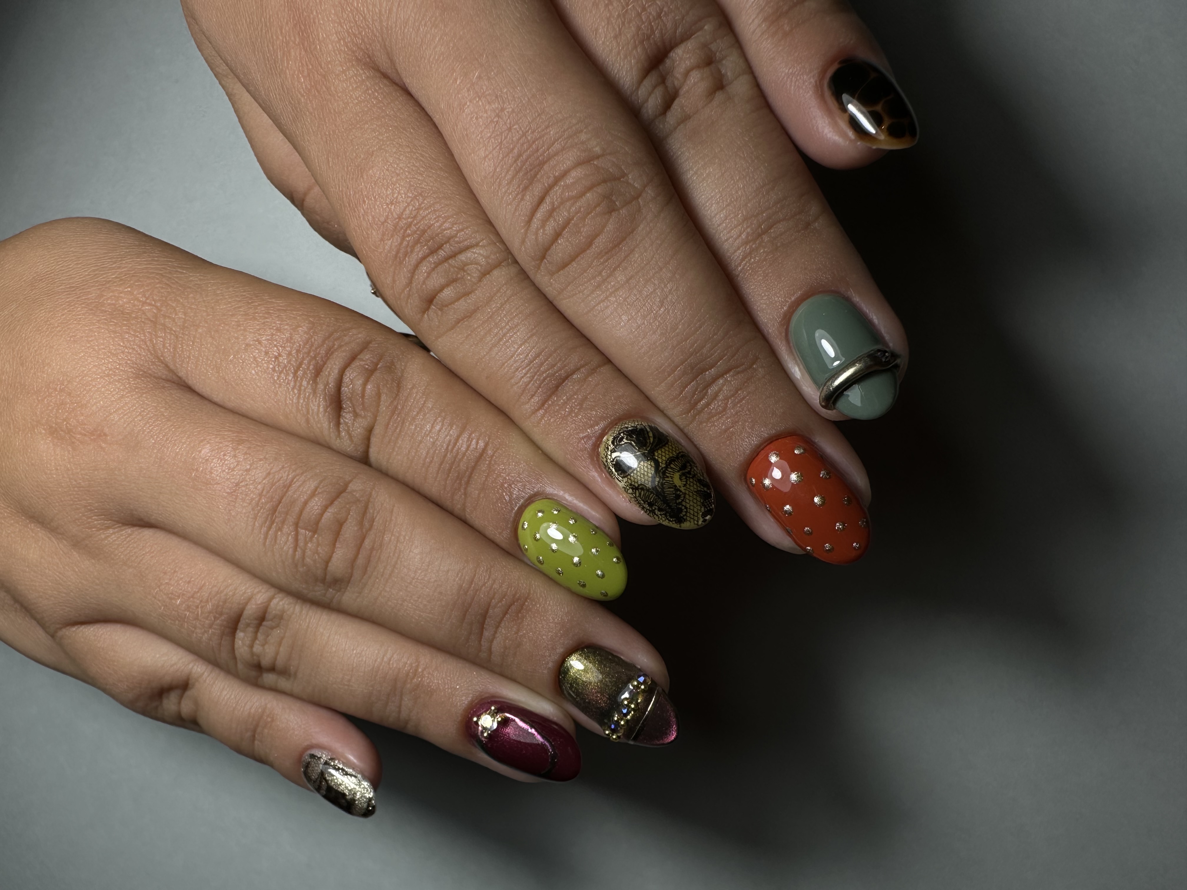 Gainage ongles naturel (mix nail art)