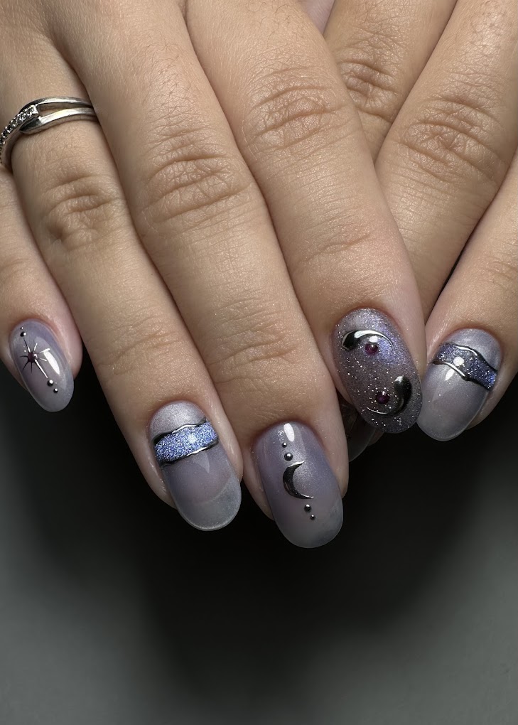 Pose vert sauge naturelle en extérieur